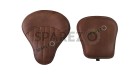 Royal Enfield New Classic Reborn 350 Customized Leather Front and Rear Brown Seat - SPAREZO